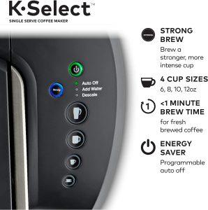  Keurig K-Select Cafetière à dosettes K-Cup à portion unique